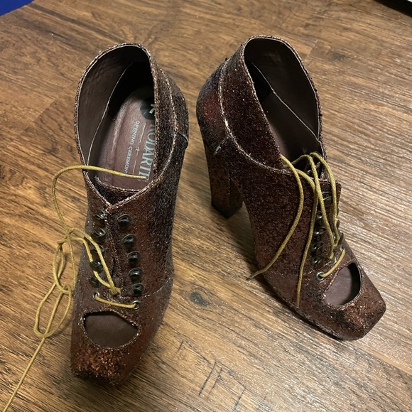 Sparkly Rodarte platform booties - Picture 4 of 4